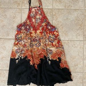 Free People Haze Floral Mini Slip Dress